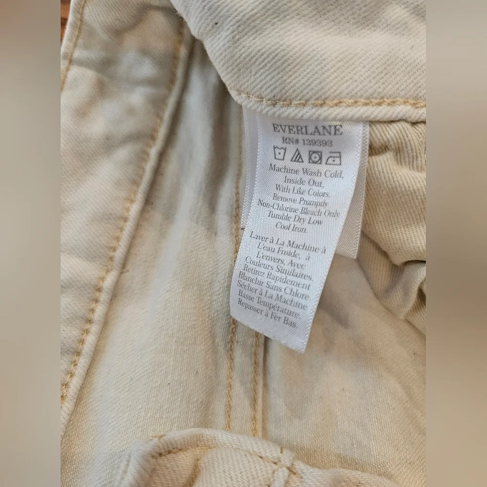 Everlane Cheeky Curvy Jean in Ecru Size 27 Regular - Picture 15 of 16